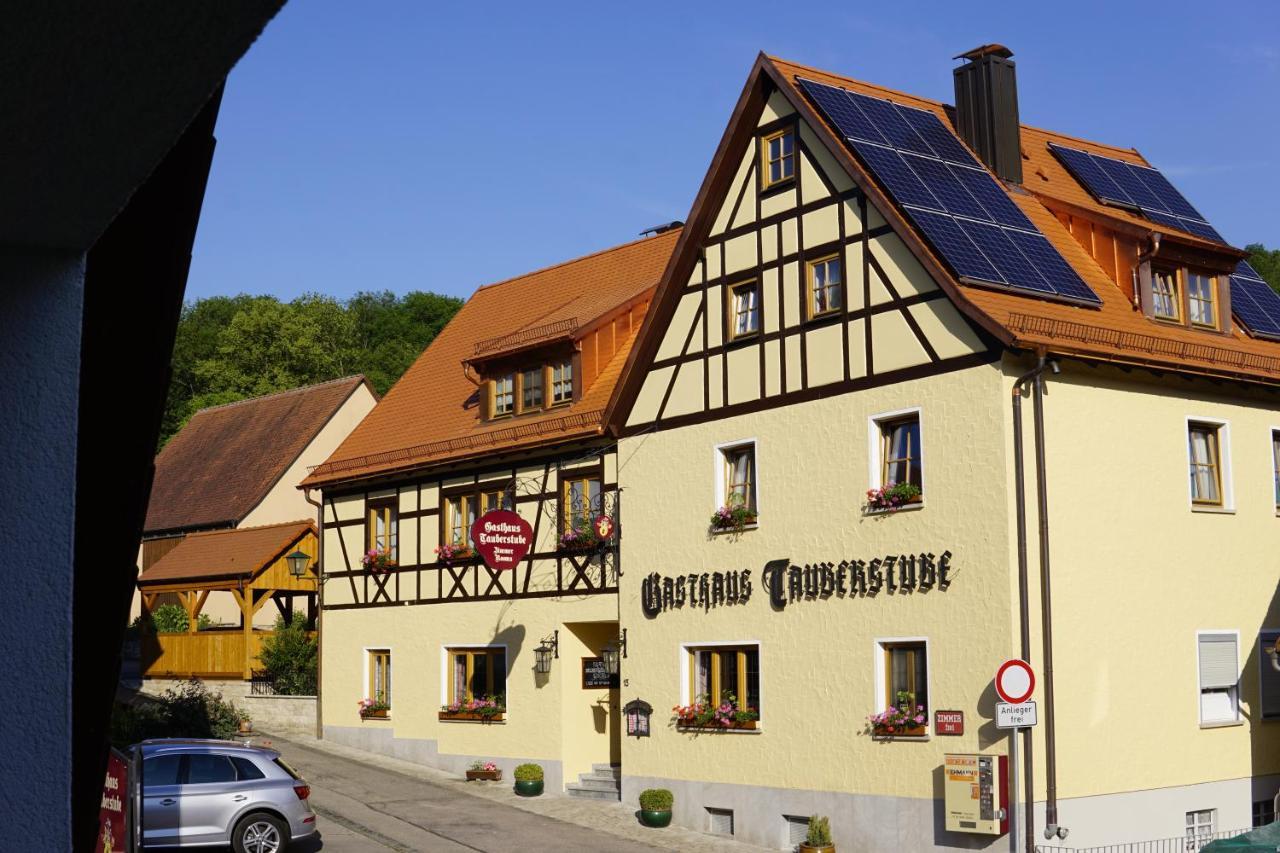 Gasthaus Tauberstube Rothenburg ob der Tauber Exterior foto